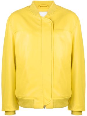 REMAIN leather bomber jacket - Yellow