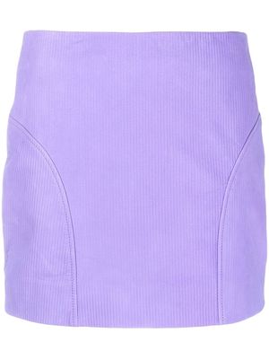 REMAIN leather mini skirt - Purple