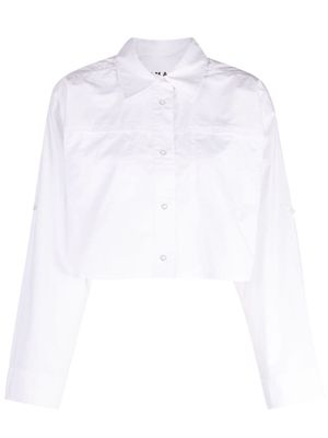 REMAIN logo-embroidered cotton shirt - White