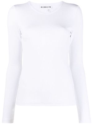 REMAIN long-sleeve round-neck jumper - White