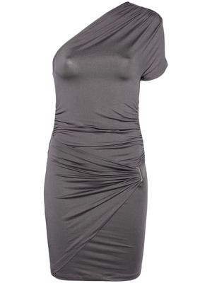 REMAIN one-shoulder belted minidress - Grey