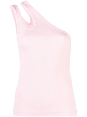 REMAIN one-shoulder organic cotton vest - Pink