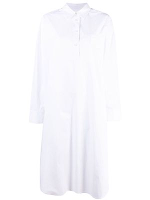 REMAIN organic-cotton shirt dress - White