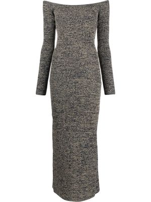 REMAIN ribbed fitted dress - Grey