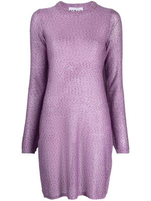 REMAIN sequin-embellished knitted jumper dress - Purple