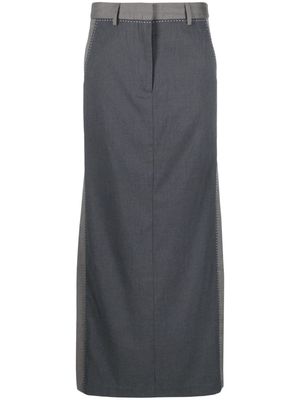 REMAIN side-panel maxi skirt - Grey