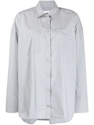REMAIN striped organic cotton shirt - Blue