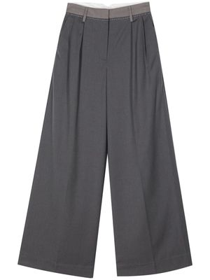 REMAIN wide-leg tailored trousers - Grey