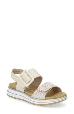 REMONTE Jocelyn 53 Slingback Sandal in Weiss-Multi/Porzellan 