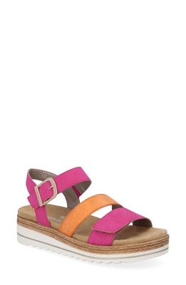 REMONTE Jocelyn 55 Wedge Sandal in Magenta/Orange