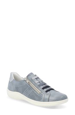 REMONTE Louann Zip Sneaker in Blue/Silver/Blue