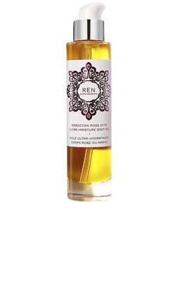 REN Clean Skincare Moroccan Rose Otto Ultra-Moisture Body Oil.