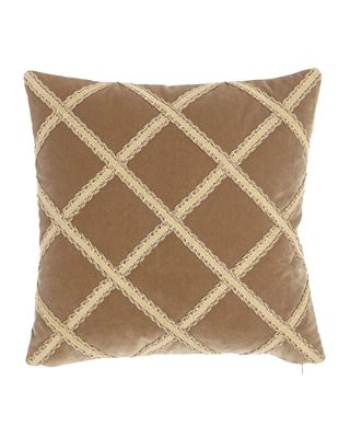 Renaissance Velvet Pillow, 20"Sq.