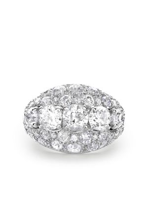 René Boivin Art Deco pre-owned platinum diamond ring - Silver