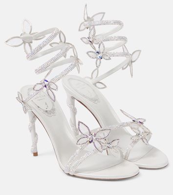 Rene Caovilla Bridal Butterflies embellished sandals