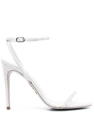 Rene Caovilla Escarpin metallic sandals - White