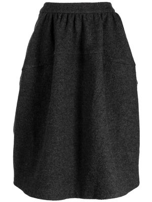Renli Su Arabella wool midi skirt - Grey