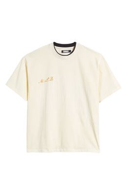 Renowned Arch Crewneck Cotton T-Shirt in Sand