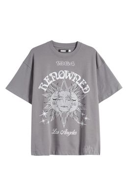 Renowned Astrology The Sun Graphic T-Shirt in Grey