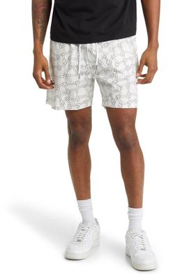 Renowned Hoop Dreams Cotton Shorts in White
