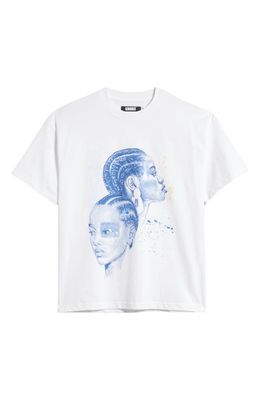 Renowned Women's Intuition Cotton Graphic T-Shirt in White