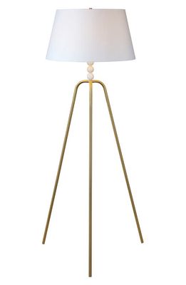 Renwil Bridget Floor Lamp in Satin Brass