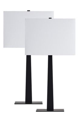 Renwil Candace Set of 2 Table Lamps in Matte Black