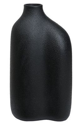Renwil Challenger Decorative Ceramic Vase in Textured Black
