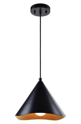 Renwil Cinder Ceiling Light Fixture in Matte Black/Gold