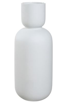 Renwil Dior Glazed Ceramic Vase in Glazed Matte Off-White Finish
