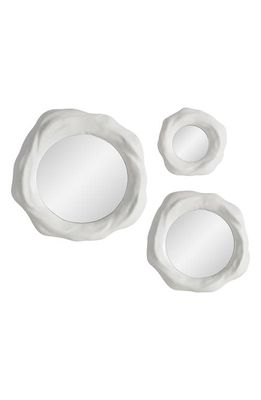 Renwil Evaton Set of 3 Mirrors in Matte Off-White