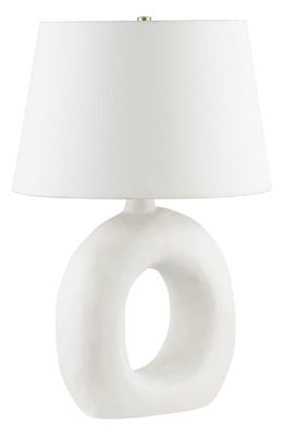 Renwil Kalahari Ceramic Table Lamp in Matte Off-White