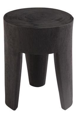 Renwil Katmai Wood Accent Table in Burned Black