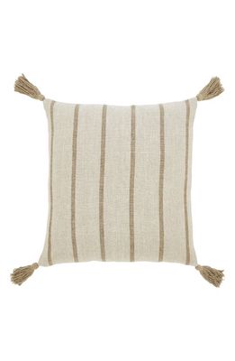 Renwil Truden Stripe Tassel Square Accent Pillow in Multi