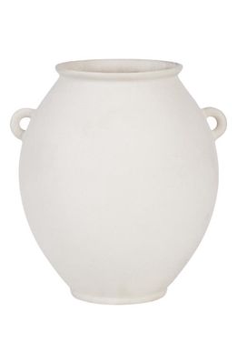 Renwil Yelva Stoneware Vase in Matte Off-White Finish