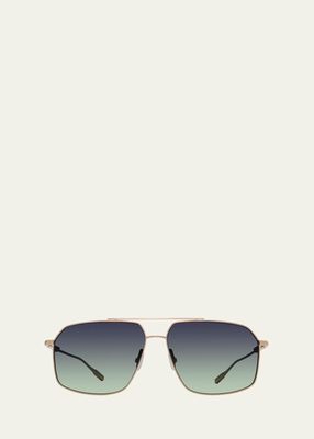 Renzo Polarized Titanium Aviator Sunglasses