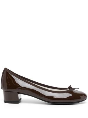 Repetto Camille 30mm leather ballerina shoes - Brown