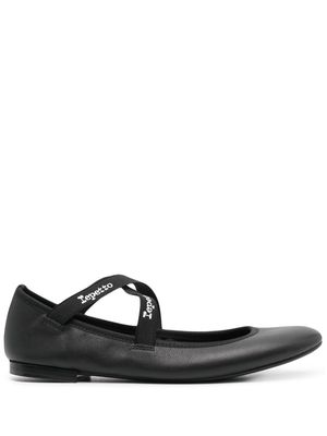 Repetto Joana Mary leather ballerina shoes - Black