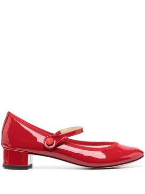Repetto Lio Mary Jane 35mm leather pumps - Red