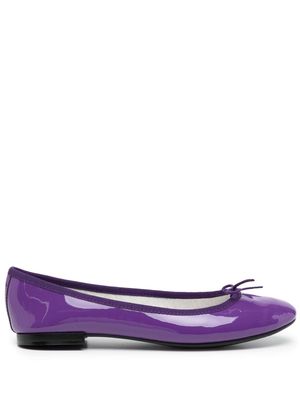 Repetto patent-leather ballerina shoes - Purple