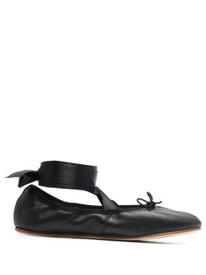 Repetto Sophia leather ballerina shoes - Black