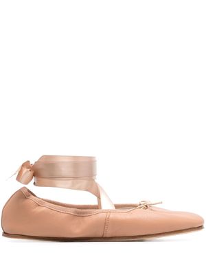Repetto Sophia leather ballerina shoes - Pink