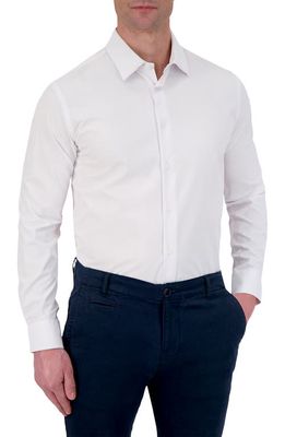 Report Collection 4X Stretch Slim Fit Solid White Dress Shirt in 01 White