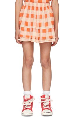 Repose AMS Kids Orange Ruffle Skirt
