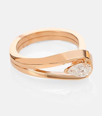 Repossi Serti Inversé 18kt rose gold ring with diamond