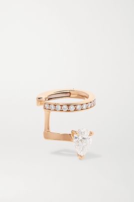Repossi - Serti Sur Vide 18-karat Rose Gold Diamond Ear Cuff - R