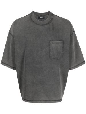 Represent acid-wash pocket T-shirt - Grey