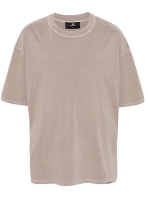Represent appliqué-logo cotton T-shirt - Neutrals