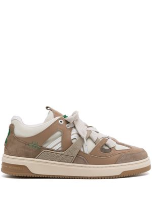 Represent Bully panelled leather sneakers - Brown