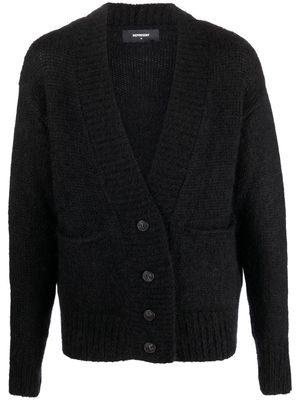 Represent button-up wool-merino cardigan - Black